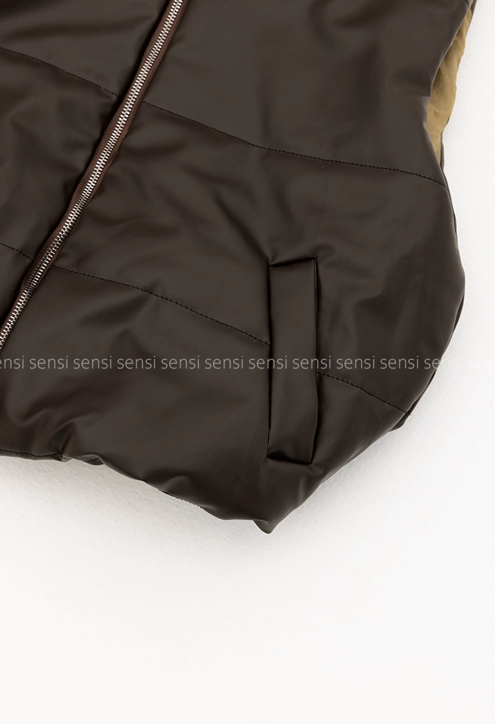 پافر آستر دار چرم کد1005181